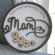 Creative Wooden Puzzle Ornaments For Mother's Day
