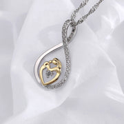 Korean Version Of Micro-Inlaid Zircon Drop-Shaped Necklace, Mother's Day Mother's Pendant