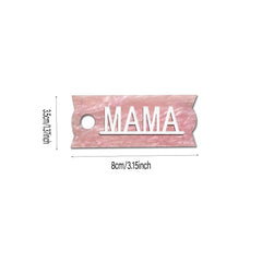 3D MAMA Acrylic Car Cup Cover Decorations