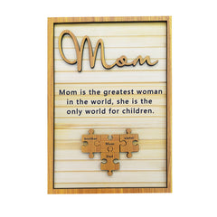 Mother's Day Wooden Crafts Photo Frame Ornament