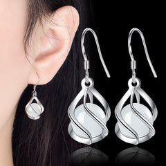 Retro Chinese Style Ear Hook Water Drop Earrings