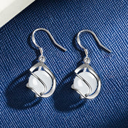Retro Chinese Style Ear Hook Water Drop Earrings