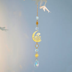 Moon Cat Crystal Sun Catcher Ornaments Decorations