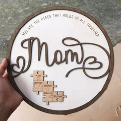 Creative Wooden Puzzle Ornaments For Mother's Day
